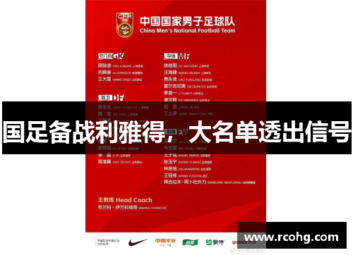 国足备战利雅得，大名单透出信号